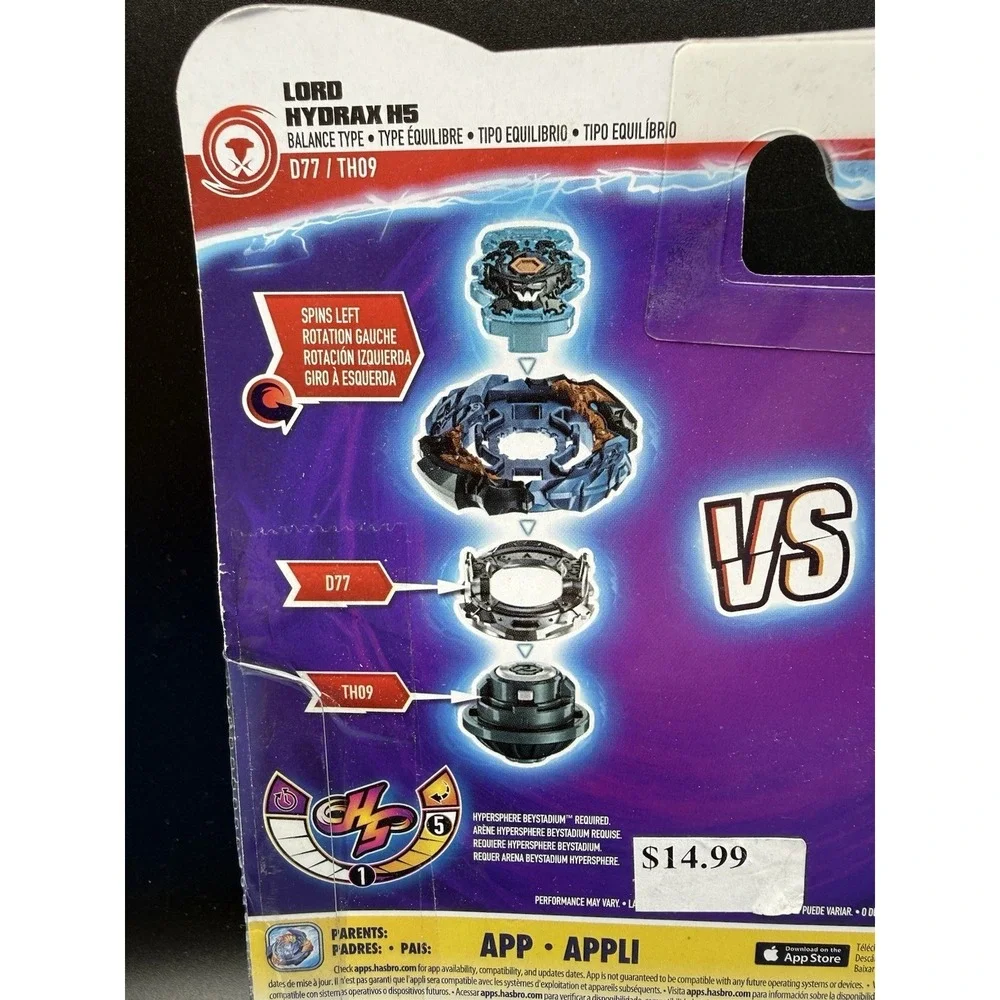 Hasbro‎ Beyblade Burst Surge Dual Collection Spiral  Treptune T4 Lord Hydrax H5